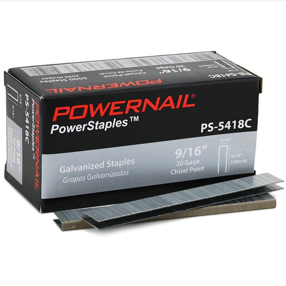ティアラ　LT-316 Powernail PS5418C 20 Gauge 3/16 Inch Crown 9/16 Inch Length